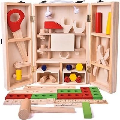 Emimo Tool Box Kit - Pretend Play | Smooth Edge Environmental Friendly Tool Set Toys for Kid