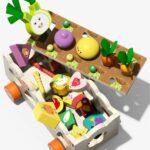 Emimo Wooden Vegetable Truck Montessori Toy - Organic