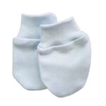 Emimo Baby Mittens: 100% cotton, ribbed cuffs, one size