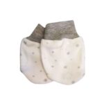 Emimo Baby Mittens: 100% cotton, ribbed cuffs, one size